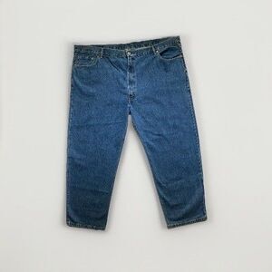 Levis 550 Jeans Mens 52X30 Big Tall Blue Relaxed Denim Red Tab